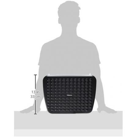 Fellowes Reposapiés Ergonómico Ajustable Negro